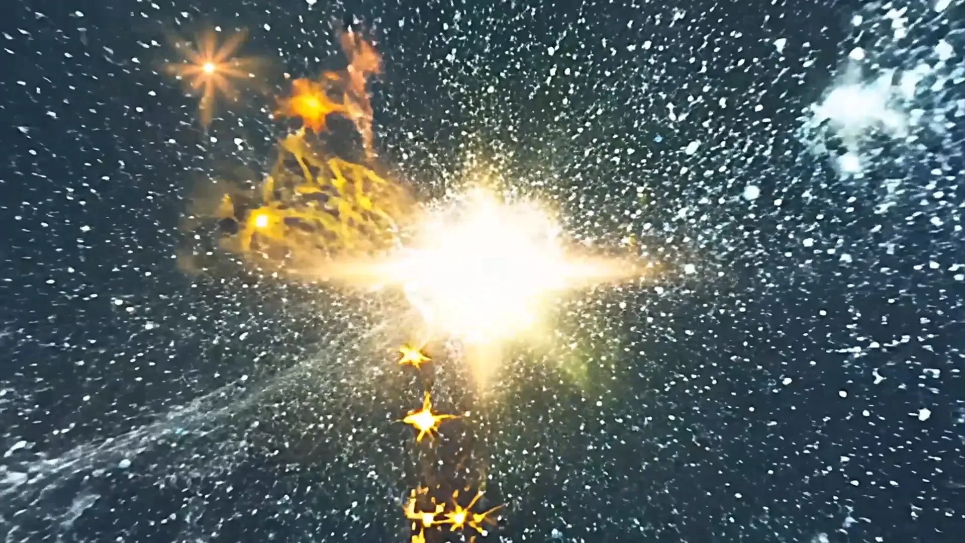 Cosmic Starburst and Galactic Dust Overlay for Sci-Fi Trailers